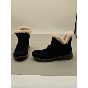 Taos Suede Warm-Lined Mid Boots Future Mid Black Sz 8 Narrow New